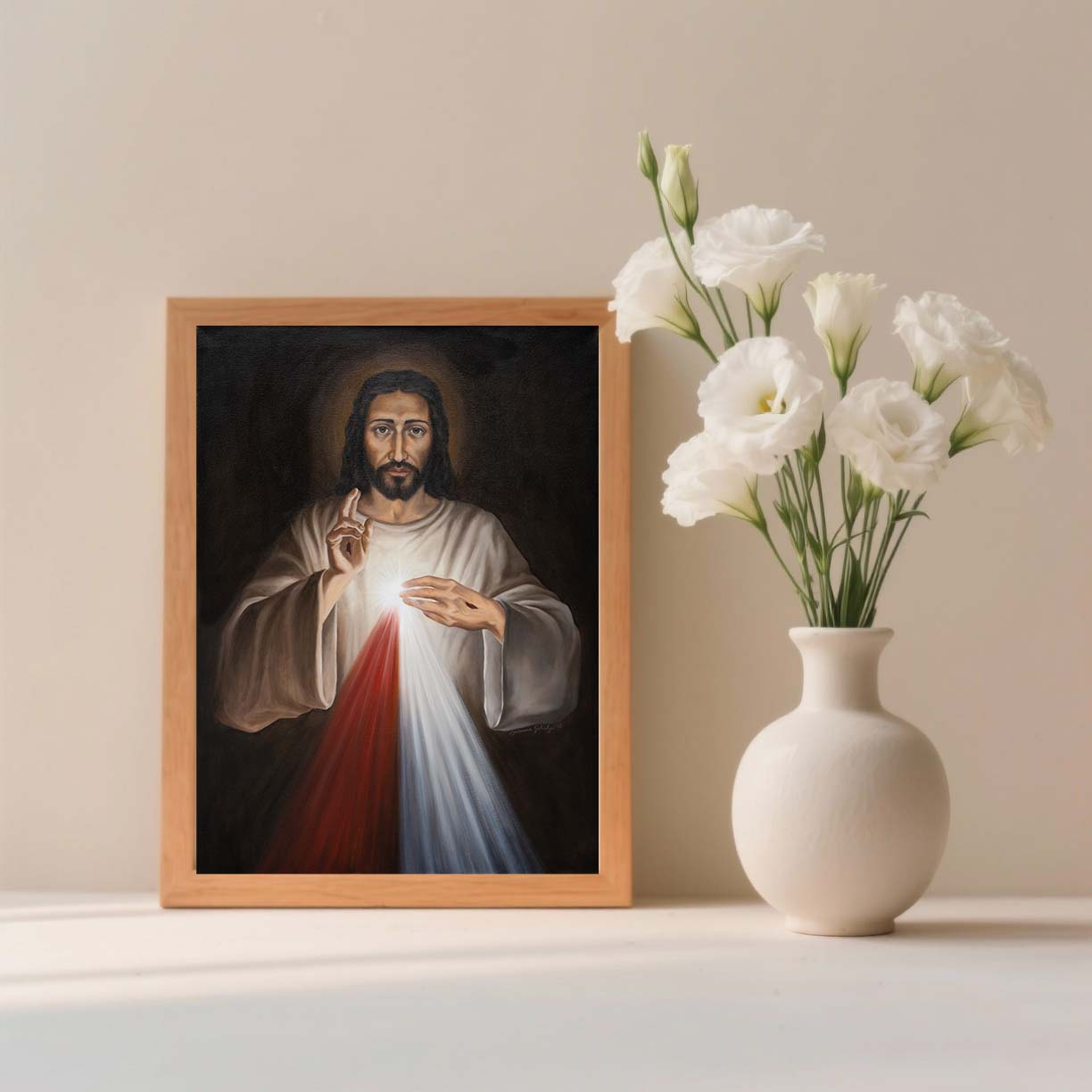 Divine Mercy (close up) Print