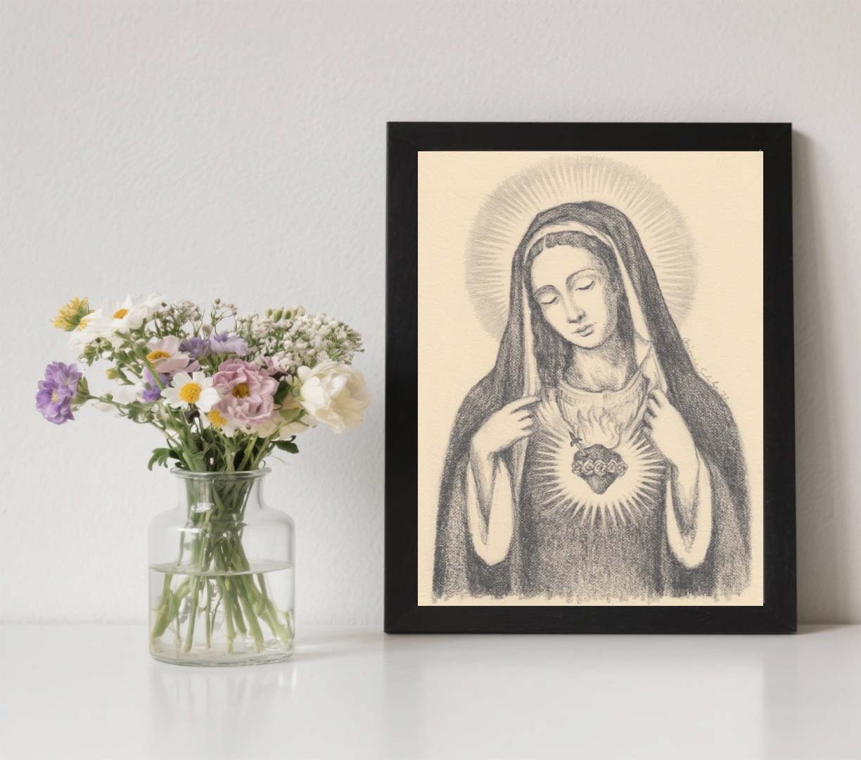 Immaculate Heart of Mary Print